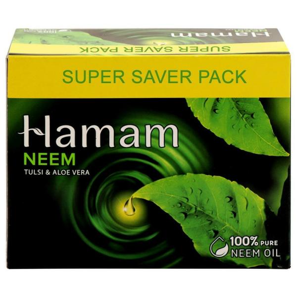 Hamam Neem Tulsi And Alovera Soap 150g(Pack of  3)